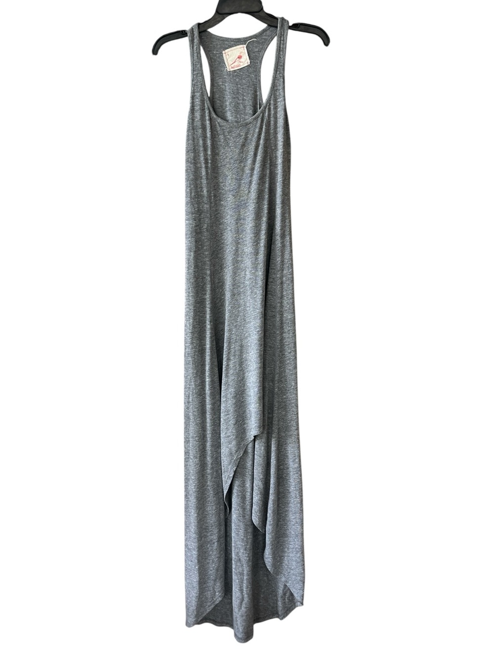 Daftbird Heather Gray Small Tank Hi-Lo Tee-Shirt Maxi Dress